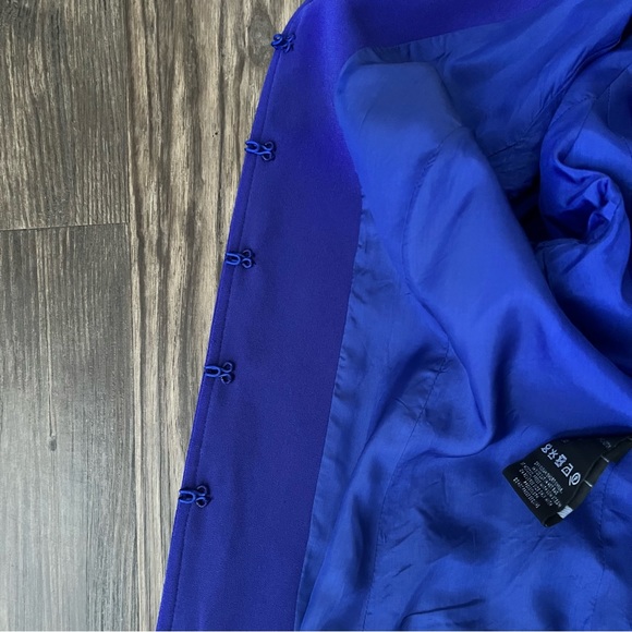 Carlisle Bluish Purple Sequin Evening Blazer Jacket - Picture 5 of 15